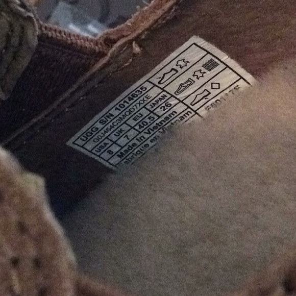 🆕 UGG men’s chestnut tan brown loafers moccasins - Picture 5 of 8